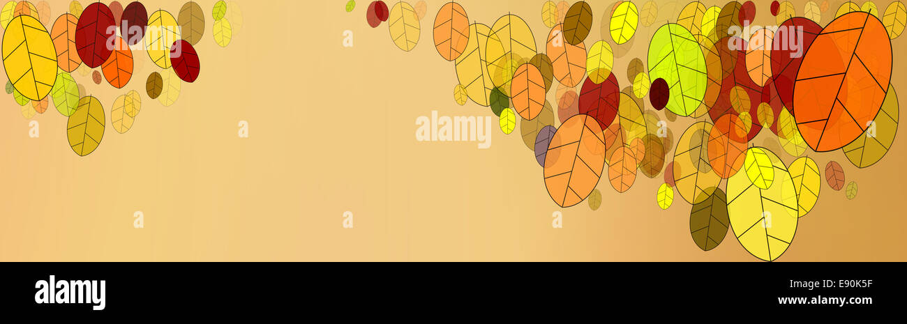 Herbstlaub Grafiken Stockfoto