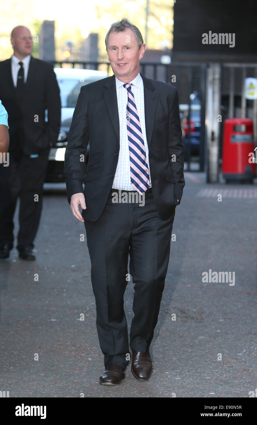 Nigel Evans OutsideITV Studios Featuring: Nigel Evans wo: London, Vereinigtes Königreich bei: 14. April 2014 Stockfoto