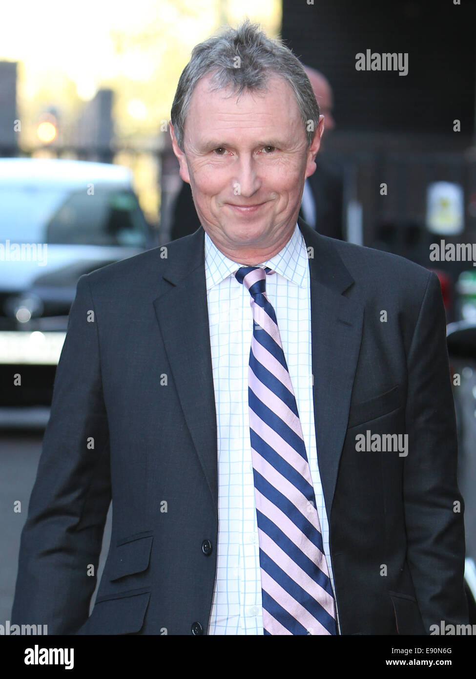 Nigel Evans OutsideITV Studios Featuring: Nigel Evans wo: London, Vereinigtes Königreich bei: 14. April 2014 Stockfoto
