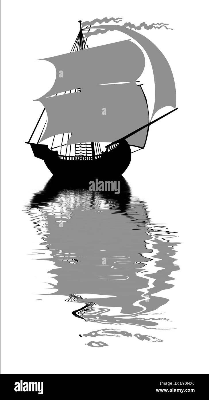 Illustration der sailfish Stockfoto