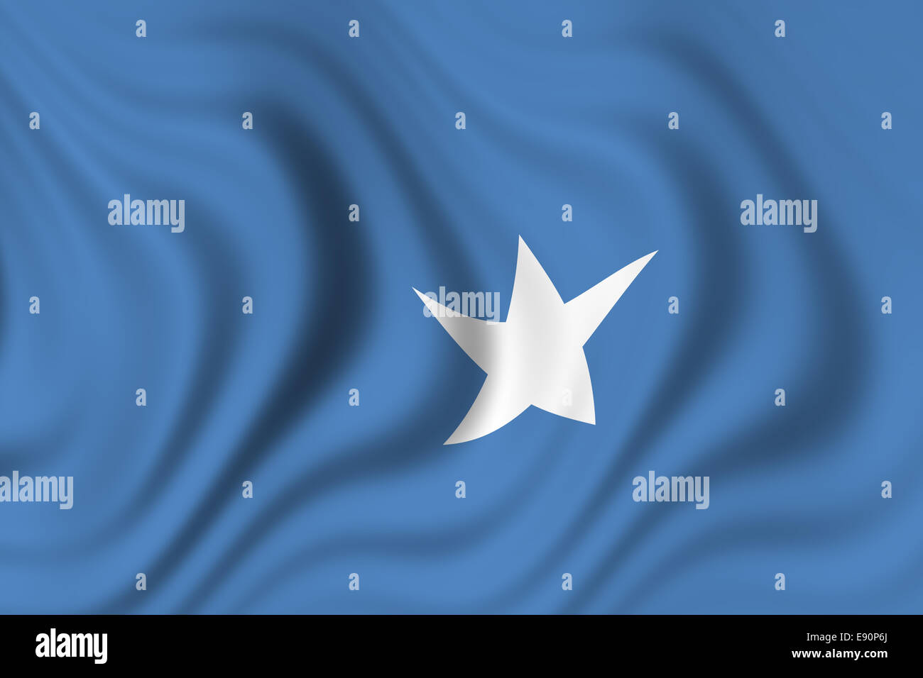 Flagge Somalias Stockfoto