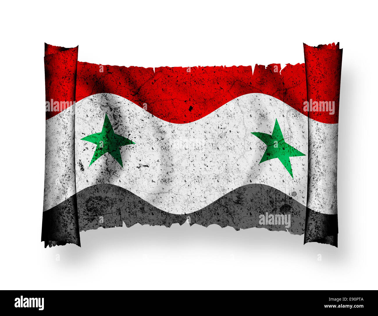 Flagge Syrien Stockfoto