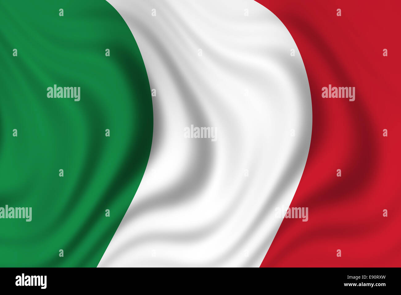 Flagge von Italia Stockfoto