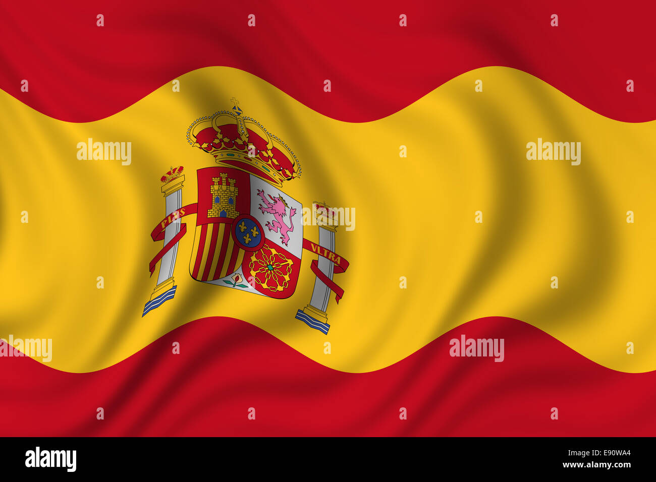 Flagge von Spanien Stockfoto