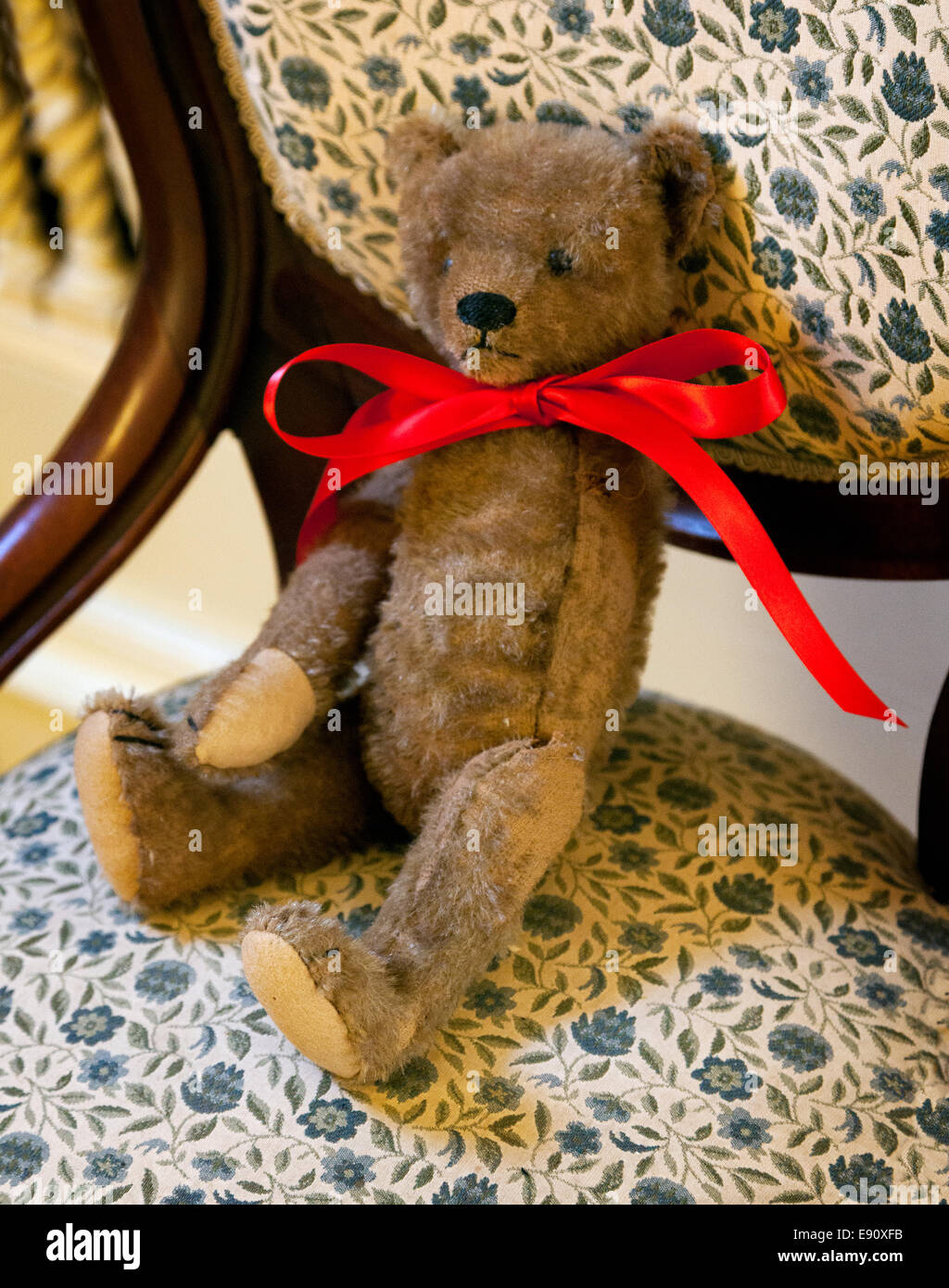 Antike einarmigen Teddybär Stockfoto