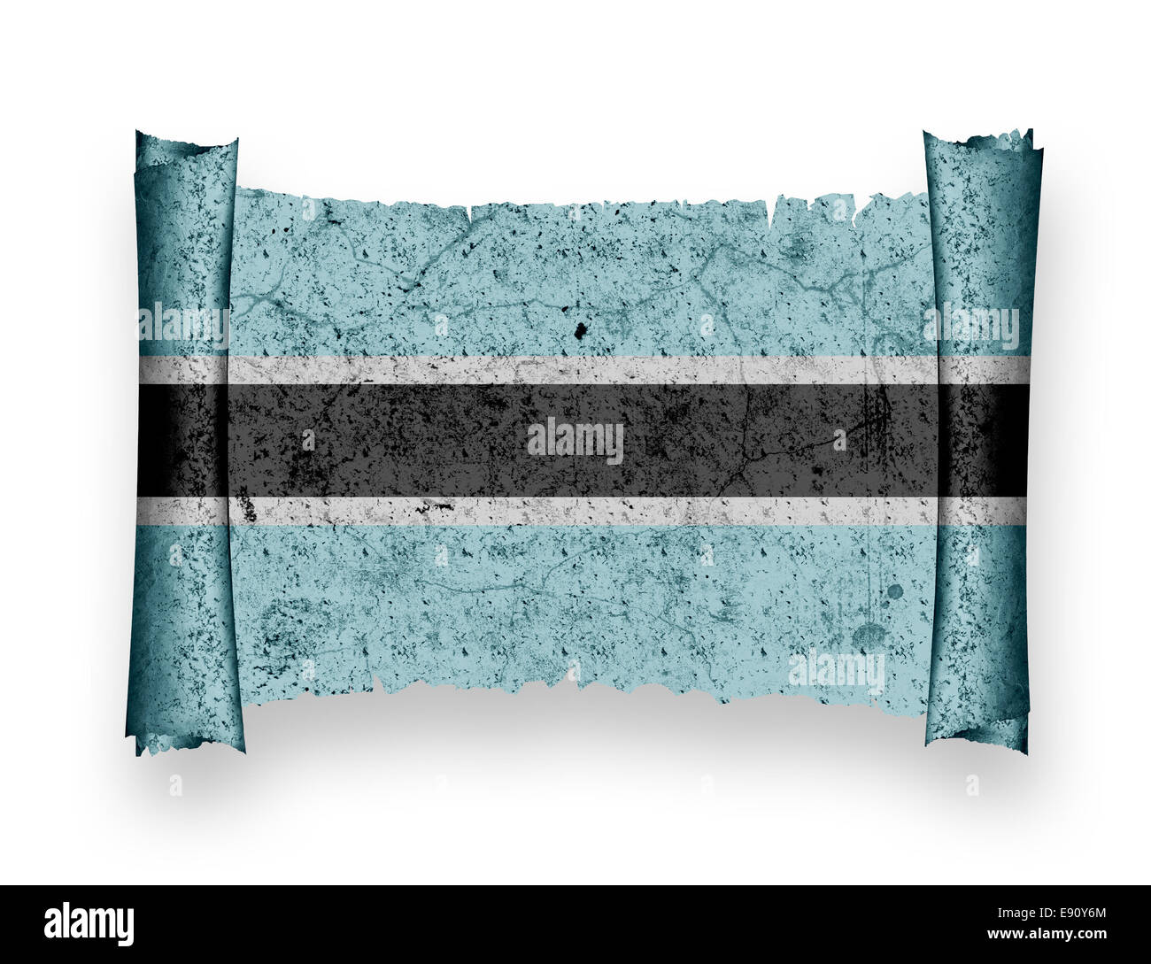 Flagge von Botswana Stockfoto