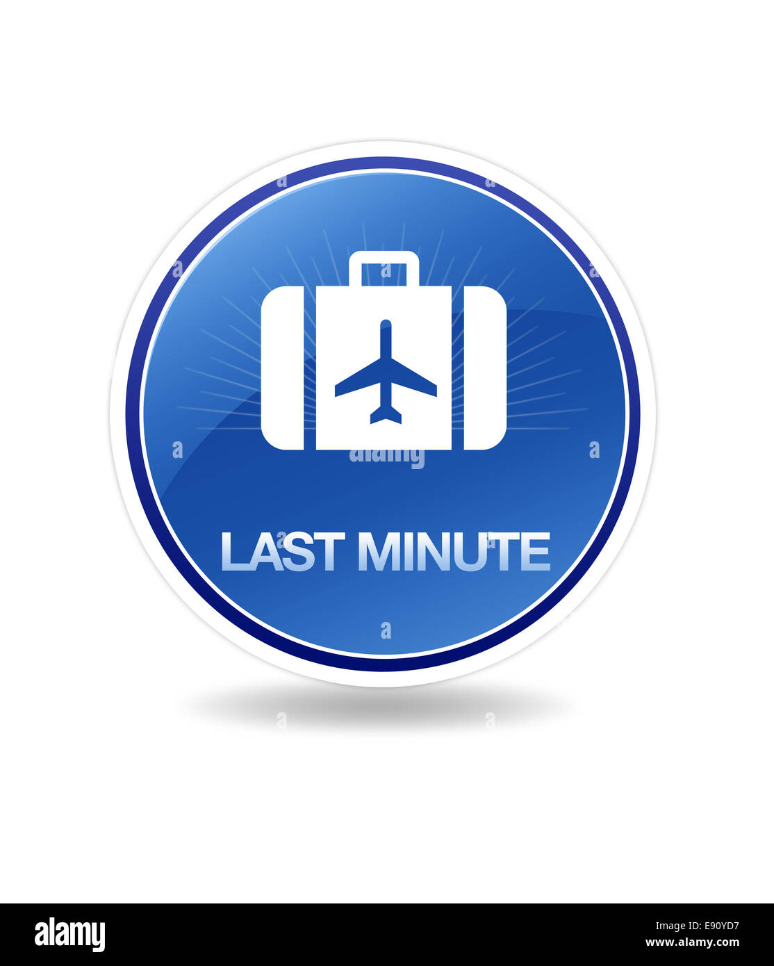 Last-Minute-Symbol Stockfoto