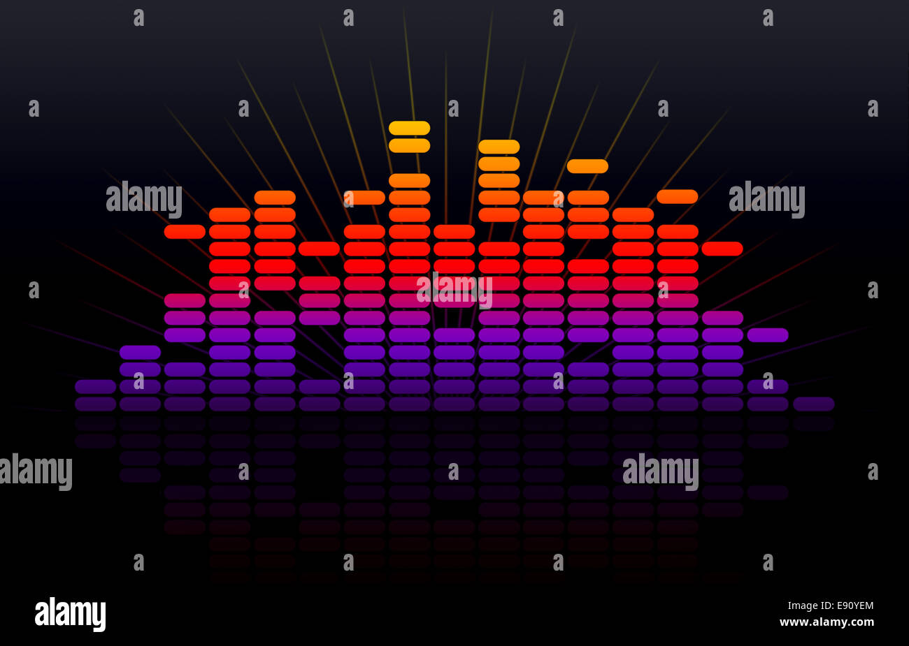 Digitale Musik equalizer Stockfoto