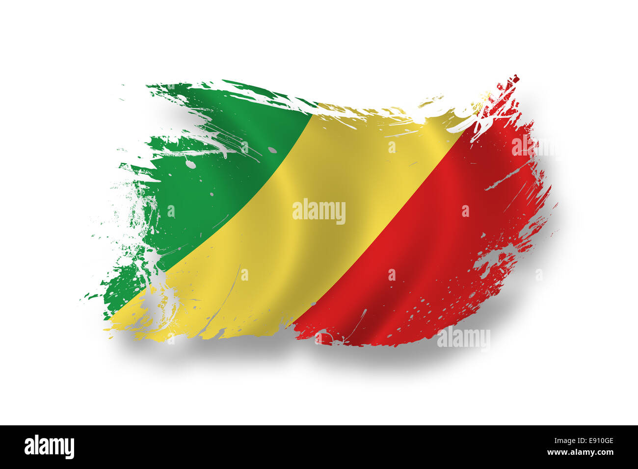 Flagge des Kongo Stockfoto