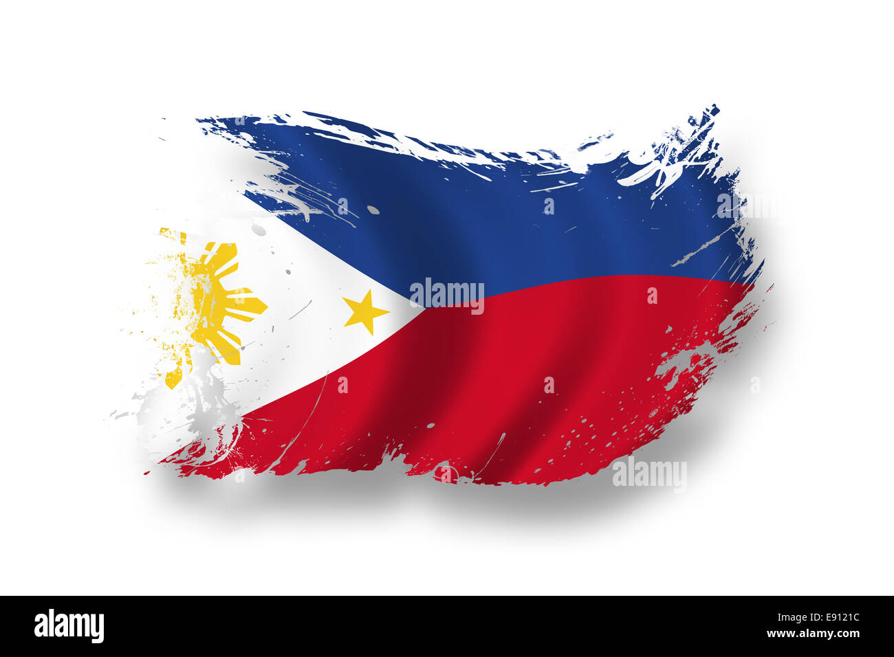 Flagge der Philippinen Stockfoto