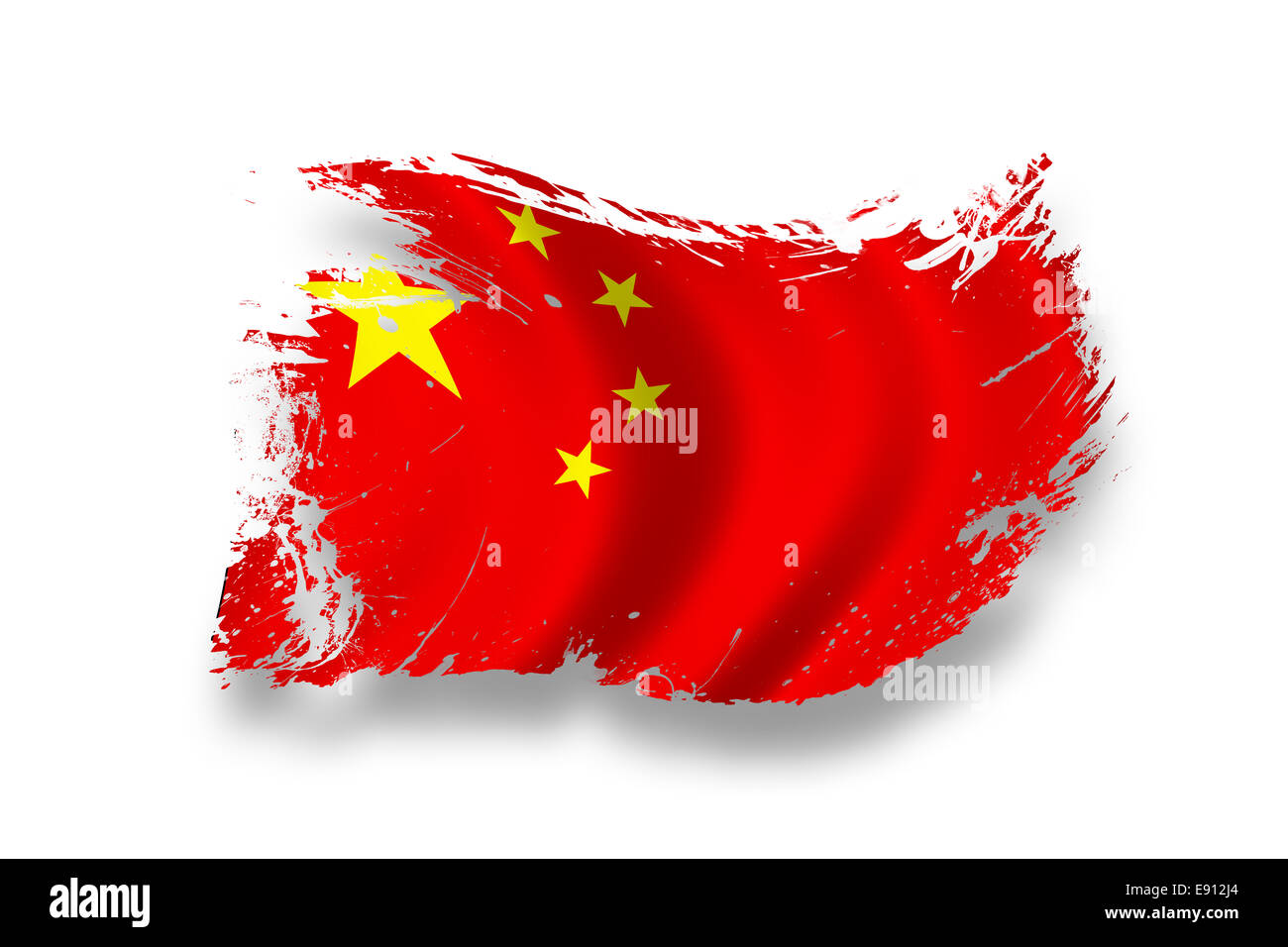 Flagge von China Stockfoto