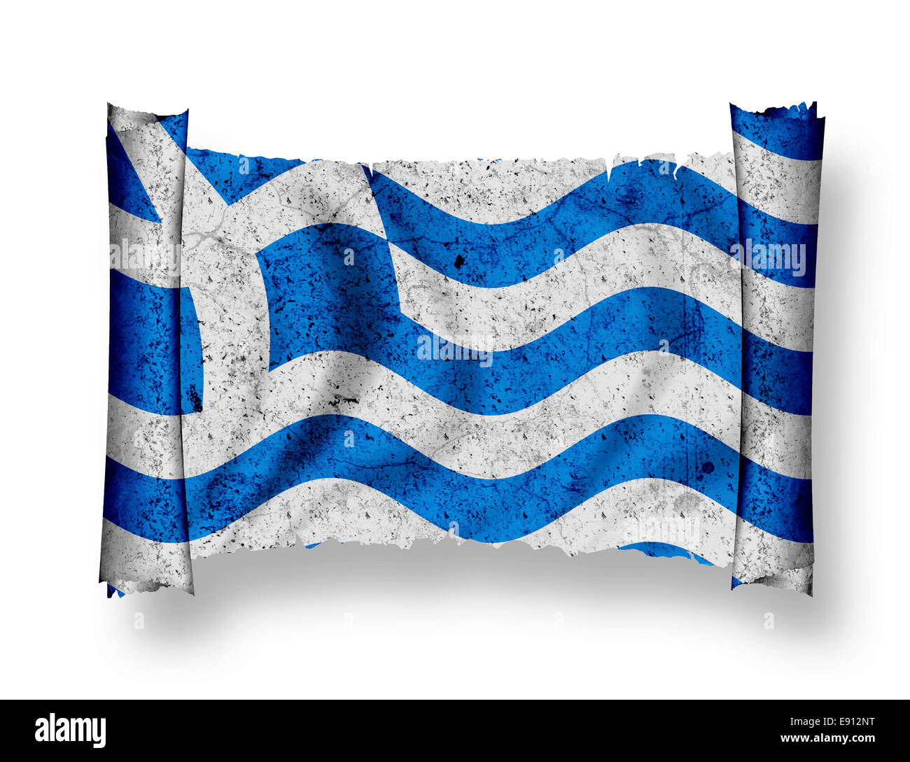 Flagge von Griechenland Stockfoto