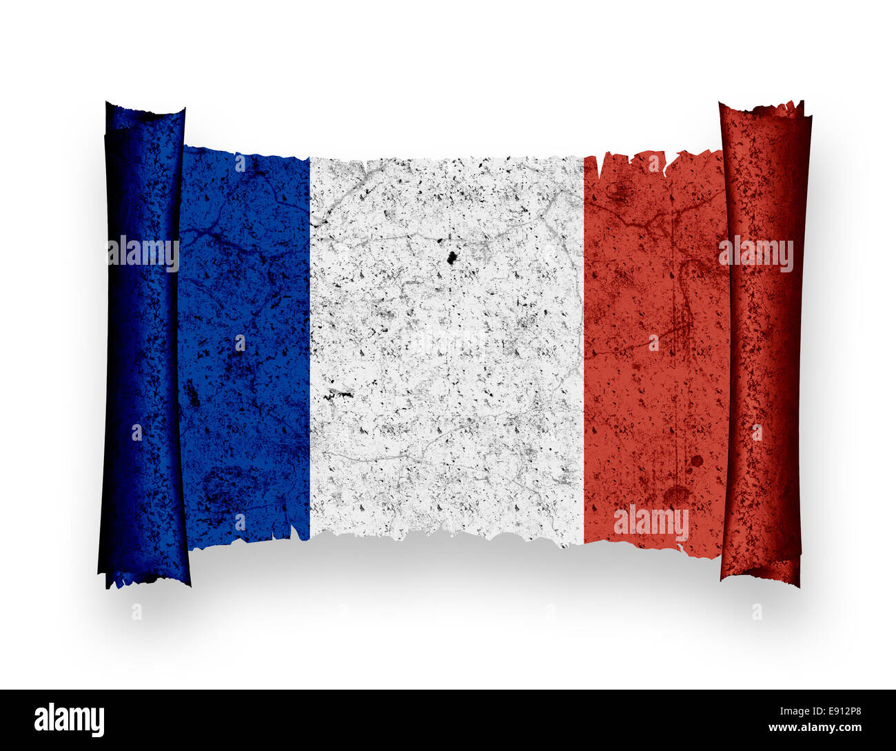 Flagge von Frankreich Stockfoto