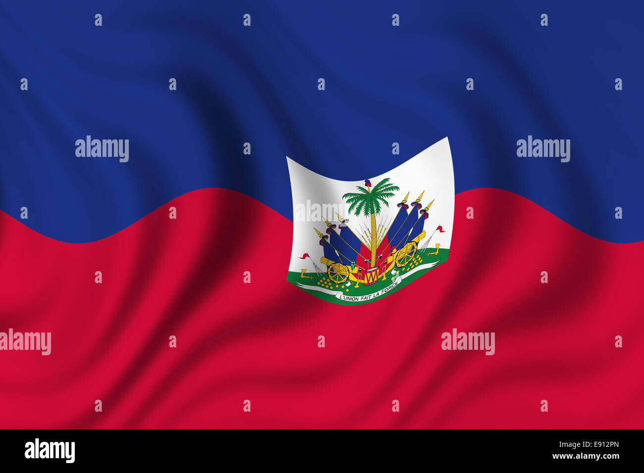 Flagge von Haiti Stockfoto