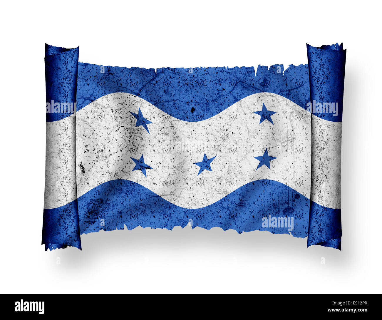 Flagge von Honduras Stockfoto