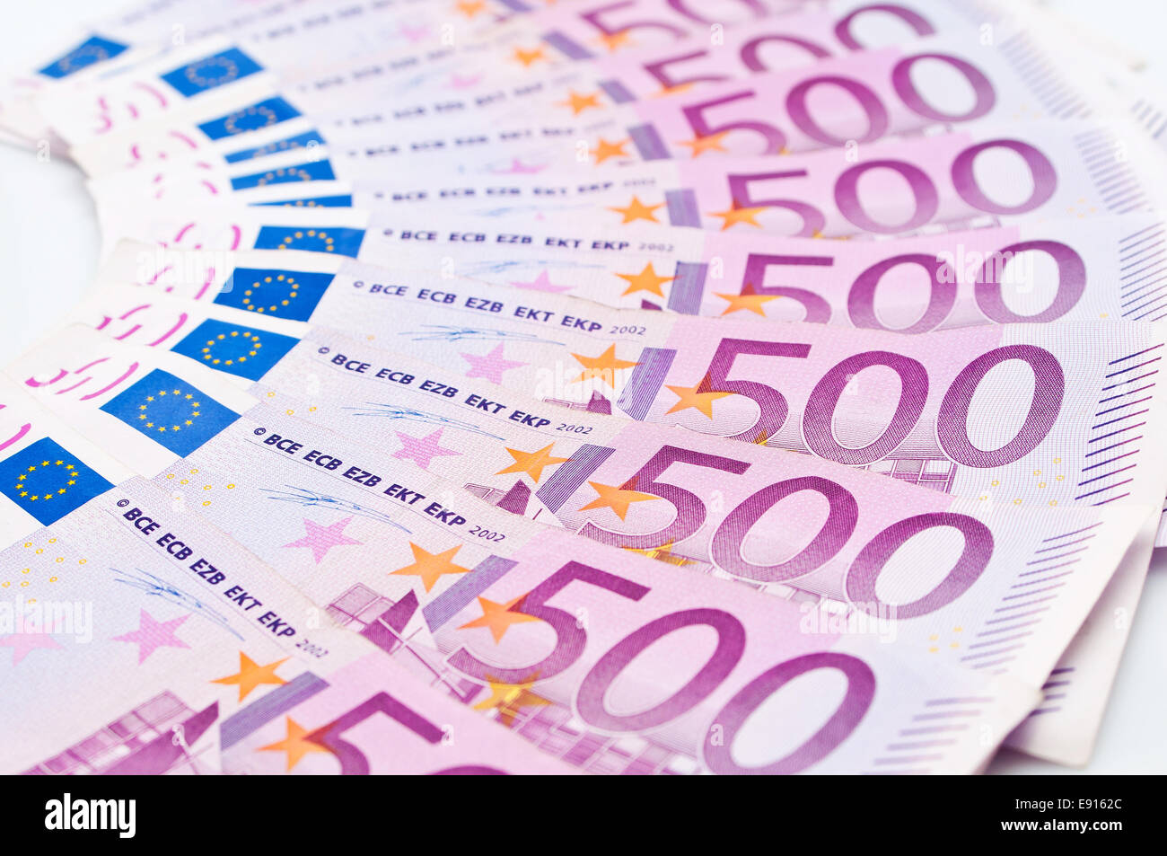 Geld - 500 Euro Stockfoto