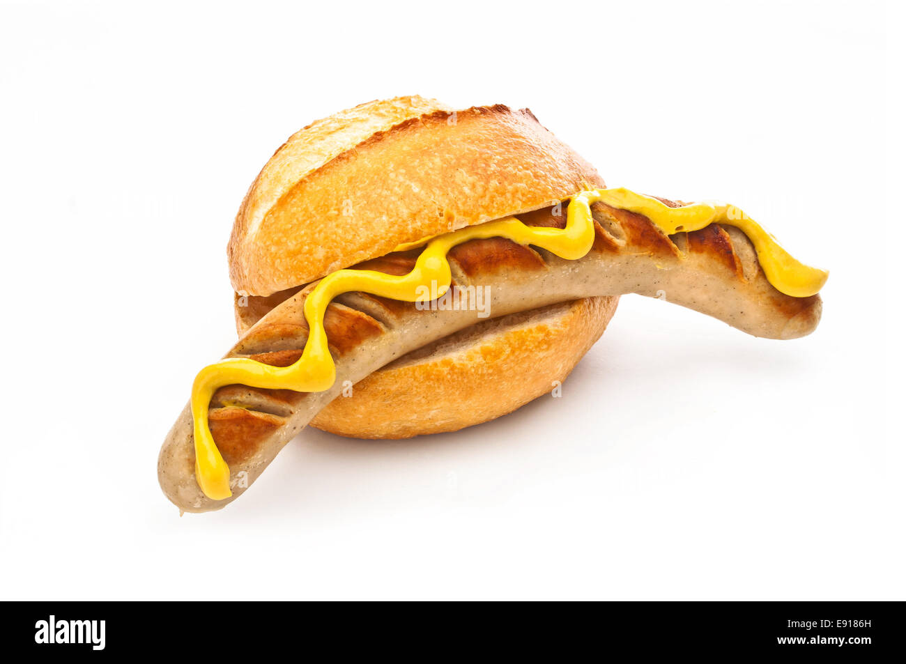 Wie Viel Kalorien Hat Eine Bratwurst Mit Brotchen Deutsche Bratwurst mit Brötchen Stockfotografie - Alamy