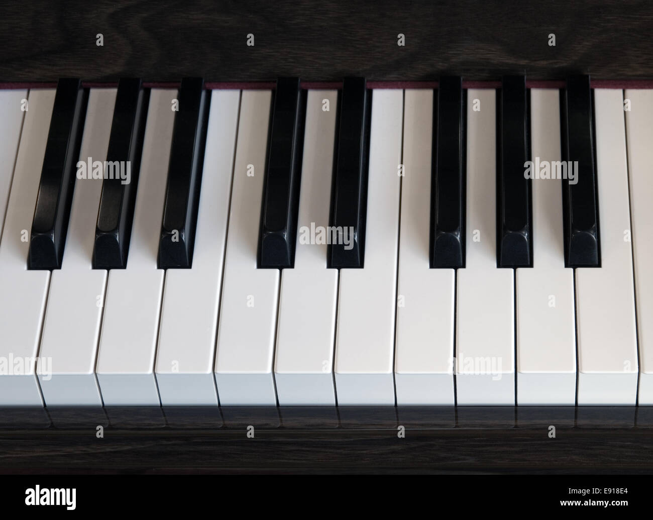 Klavier-Tastatur Stockfoto