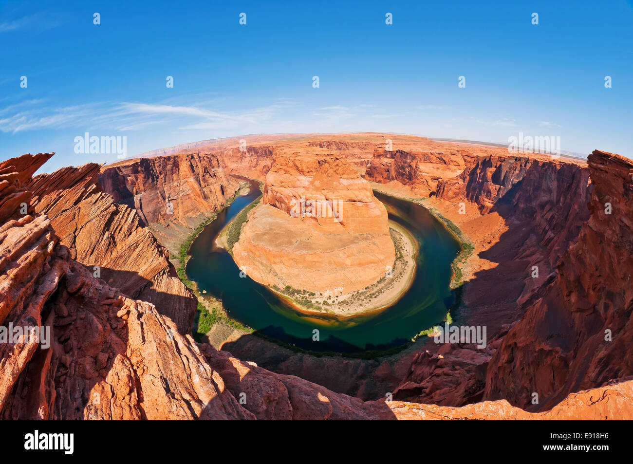 Der Horseshoe bend Stockfoto