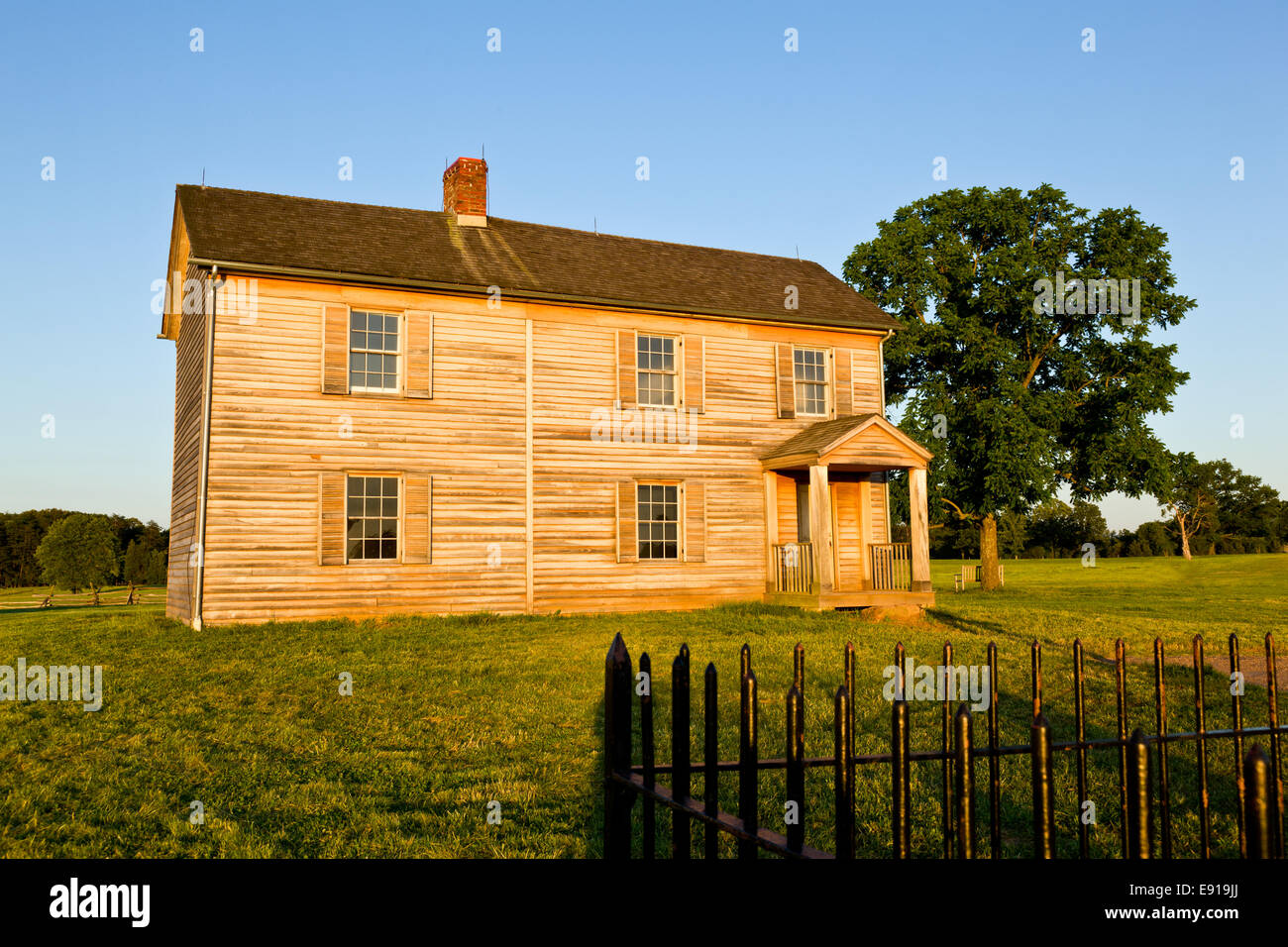 Benjamin Chinn Haus bei Manassas Battlefield Stockfoto