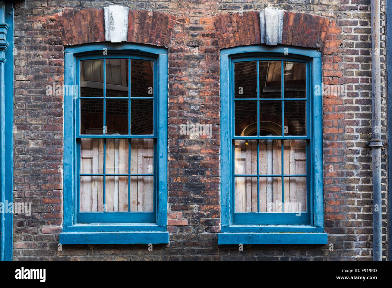 Interessante Windows in Spitalfields Stockfoto