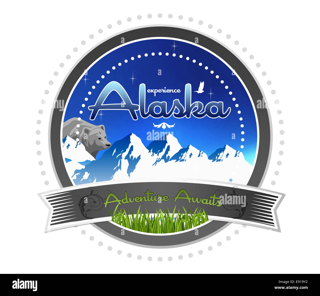 Erleben Sie Alaska Stockfoto