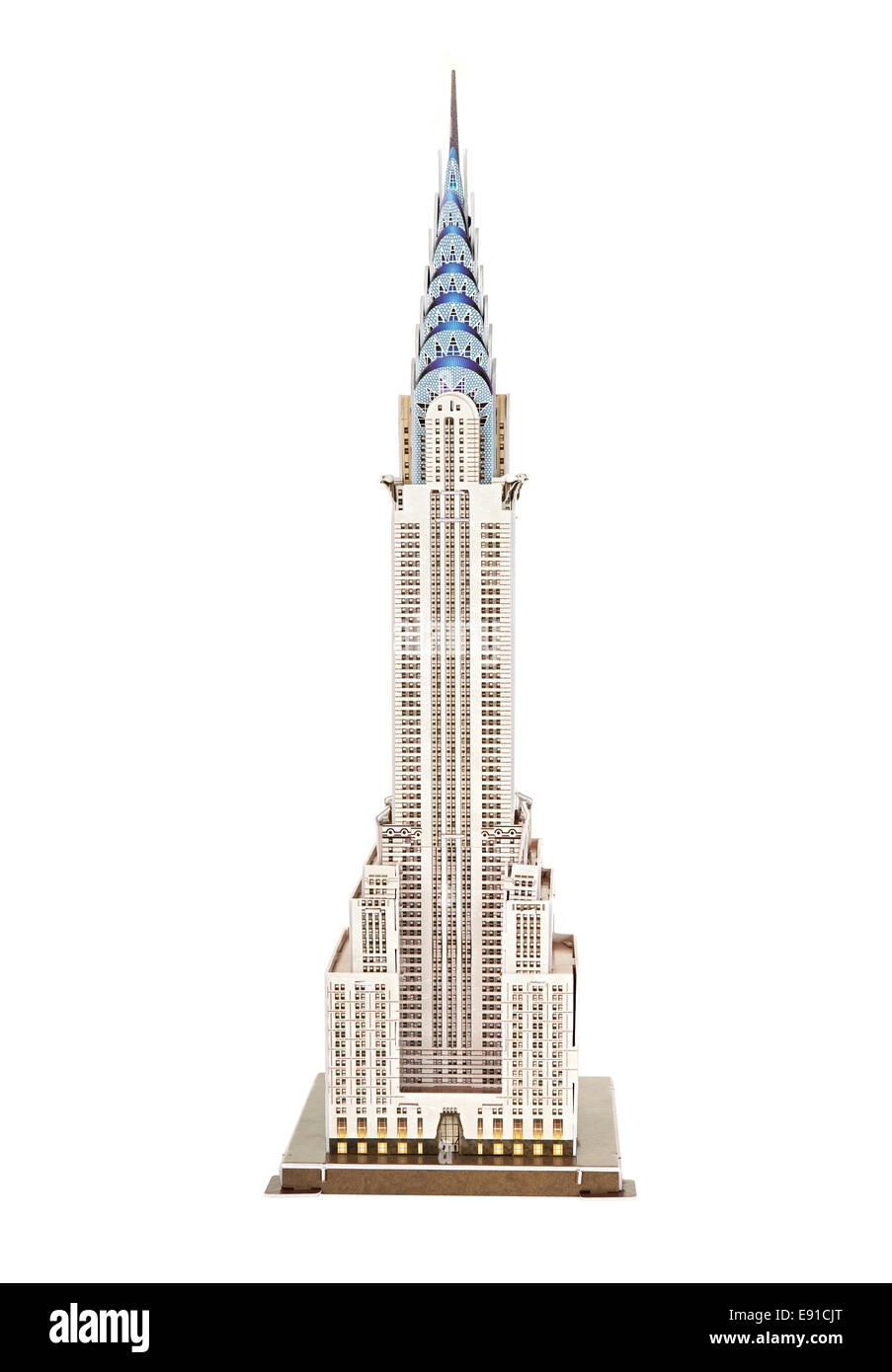 Modell Wolkenkratzer Chrysler Building Stockfoto