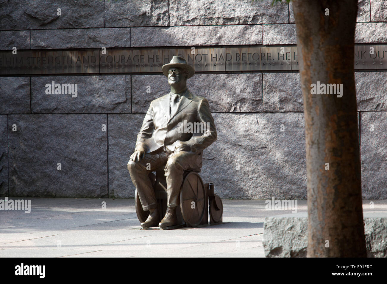 Statue Von Roosevelt Im Rollstuhl Stockfotografie Alamy