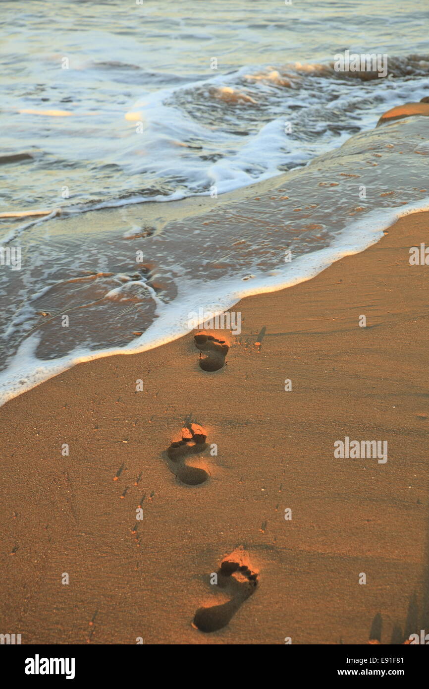 Fußabdrücke Stockfoto