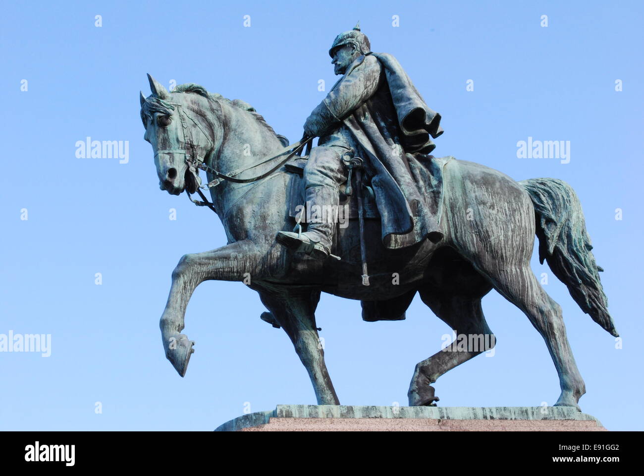 Cavalier-Denkmal Herzog Ernst II. Coburg Stockfoto