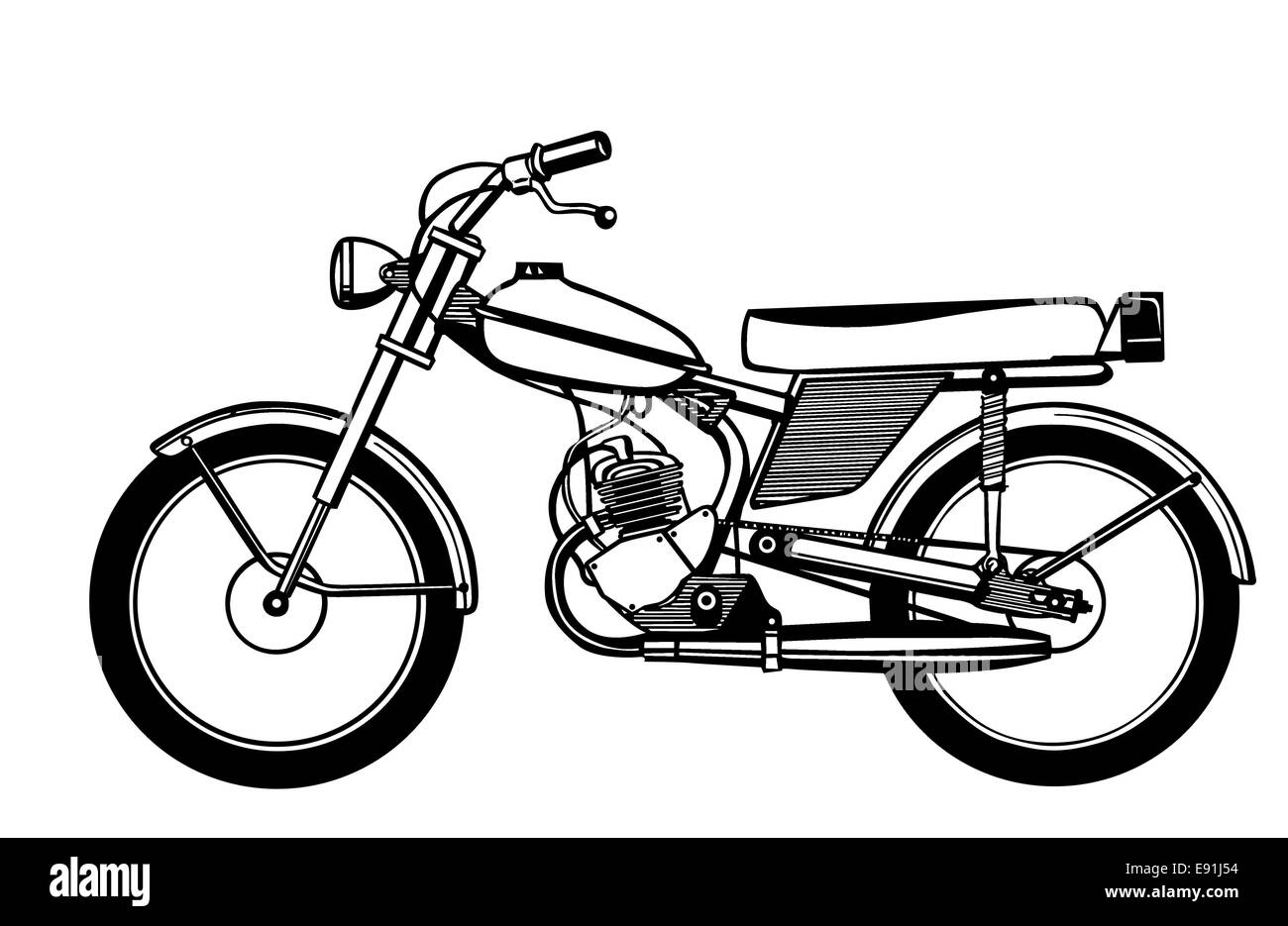 Moped SchwarzweißStockfotos und bilder Alamy