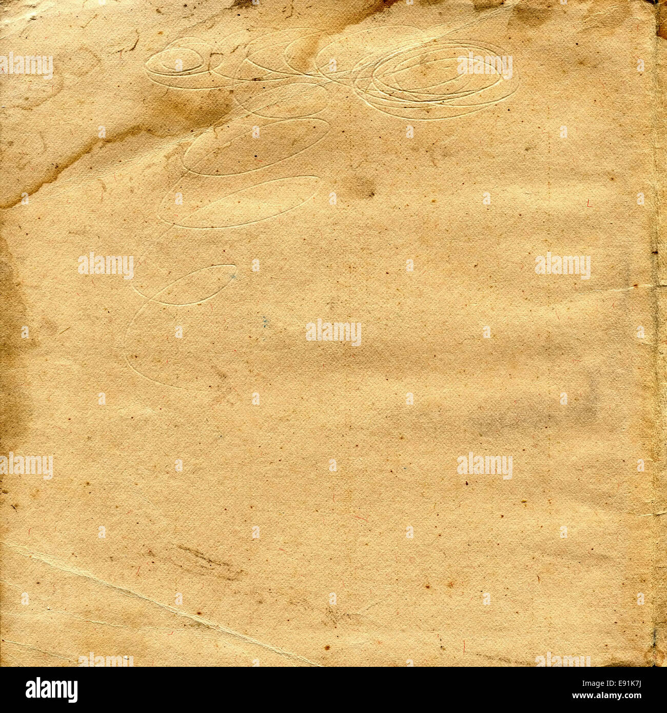 Seite des alten Buches Stockfoto