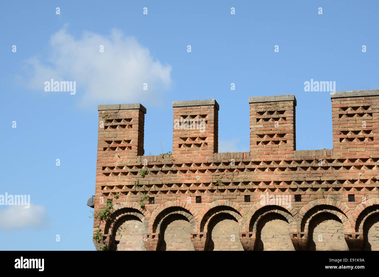 Medieva Gebäude in Siena Stockfoto