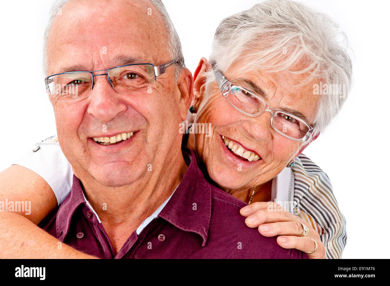 Gerne älteres Ehepaar Stockfoto