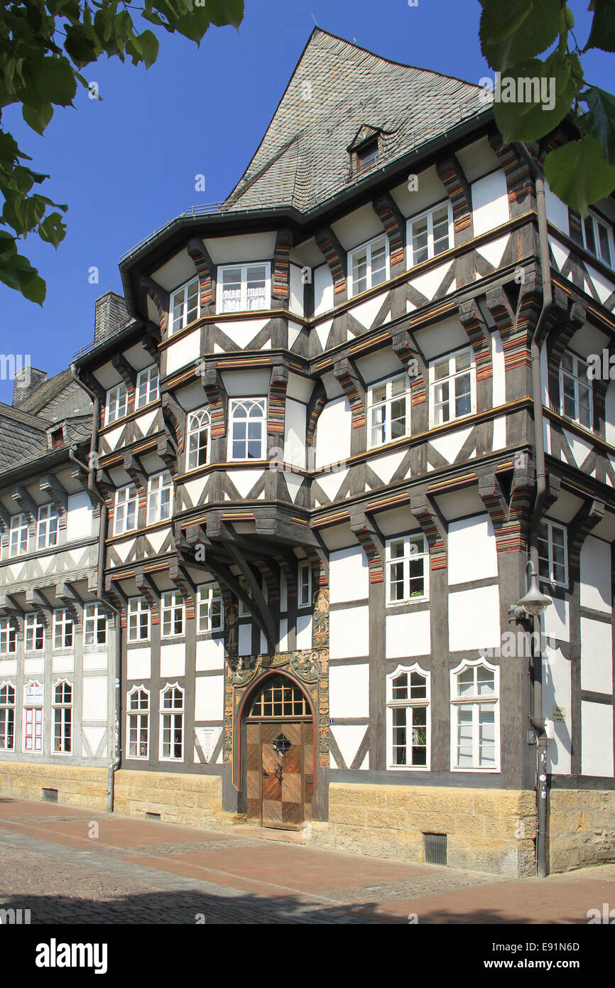 alten Teil der Stadt Goslar Stockfoto