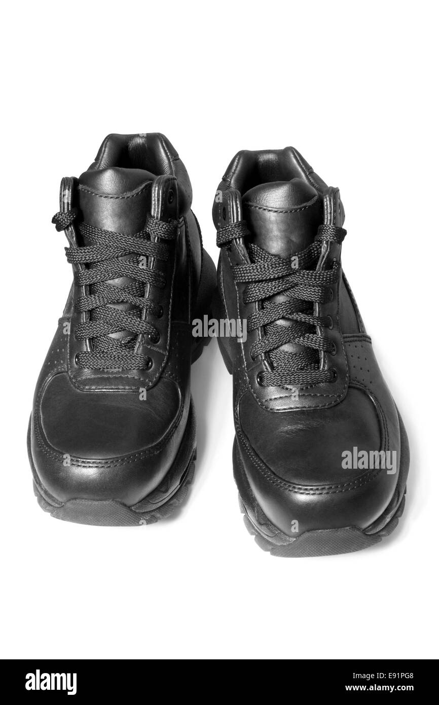Schwarze Schuhe Stockfoto