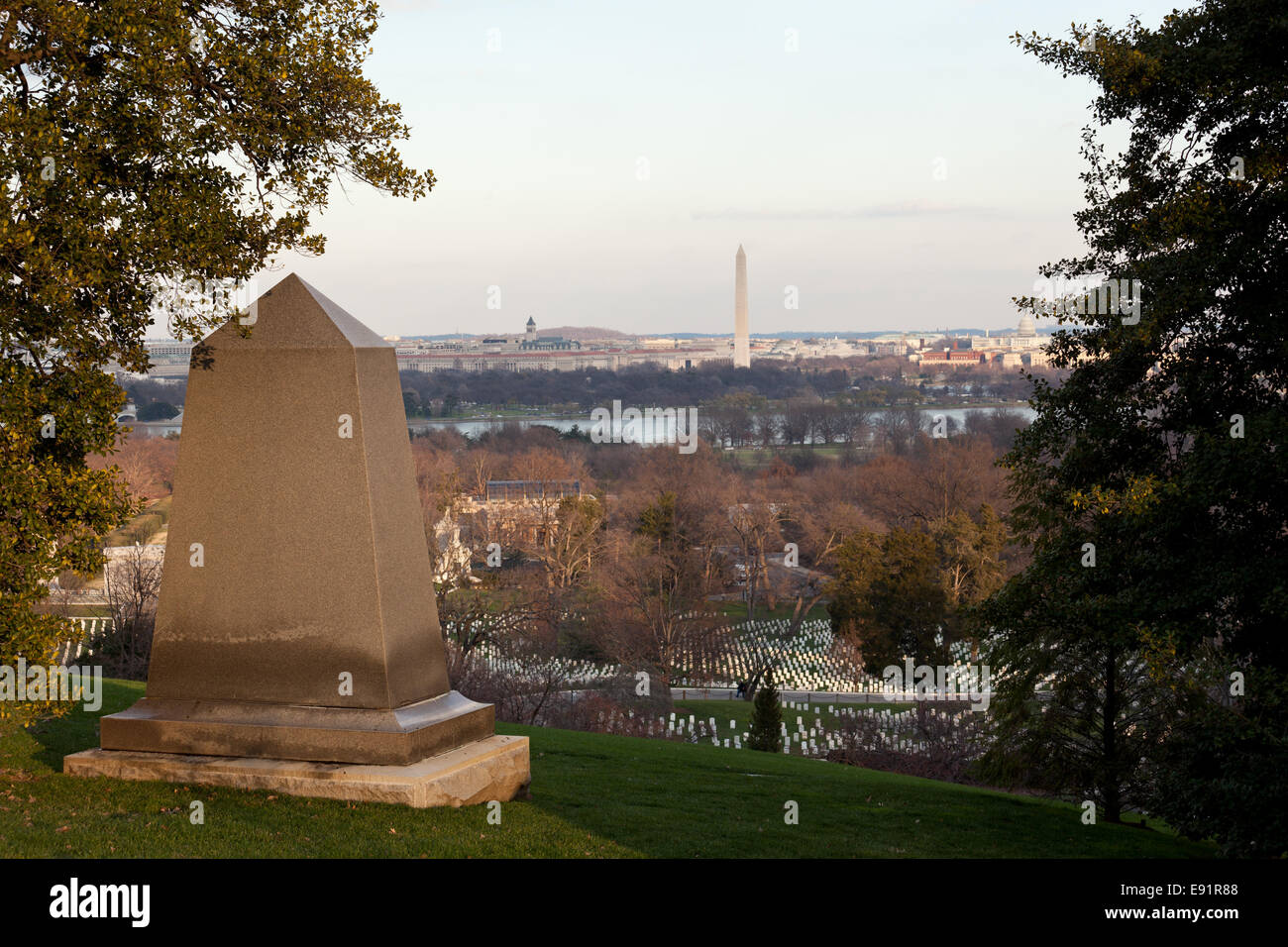 Civil War Memorial in Arlington Cemetery Stockfoto