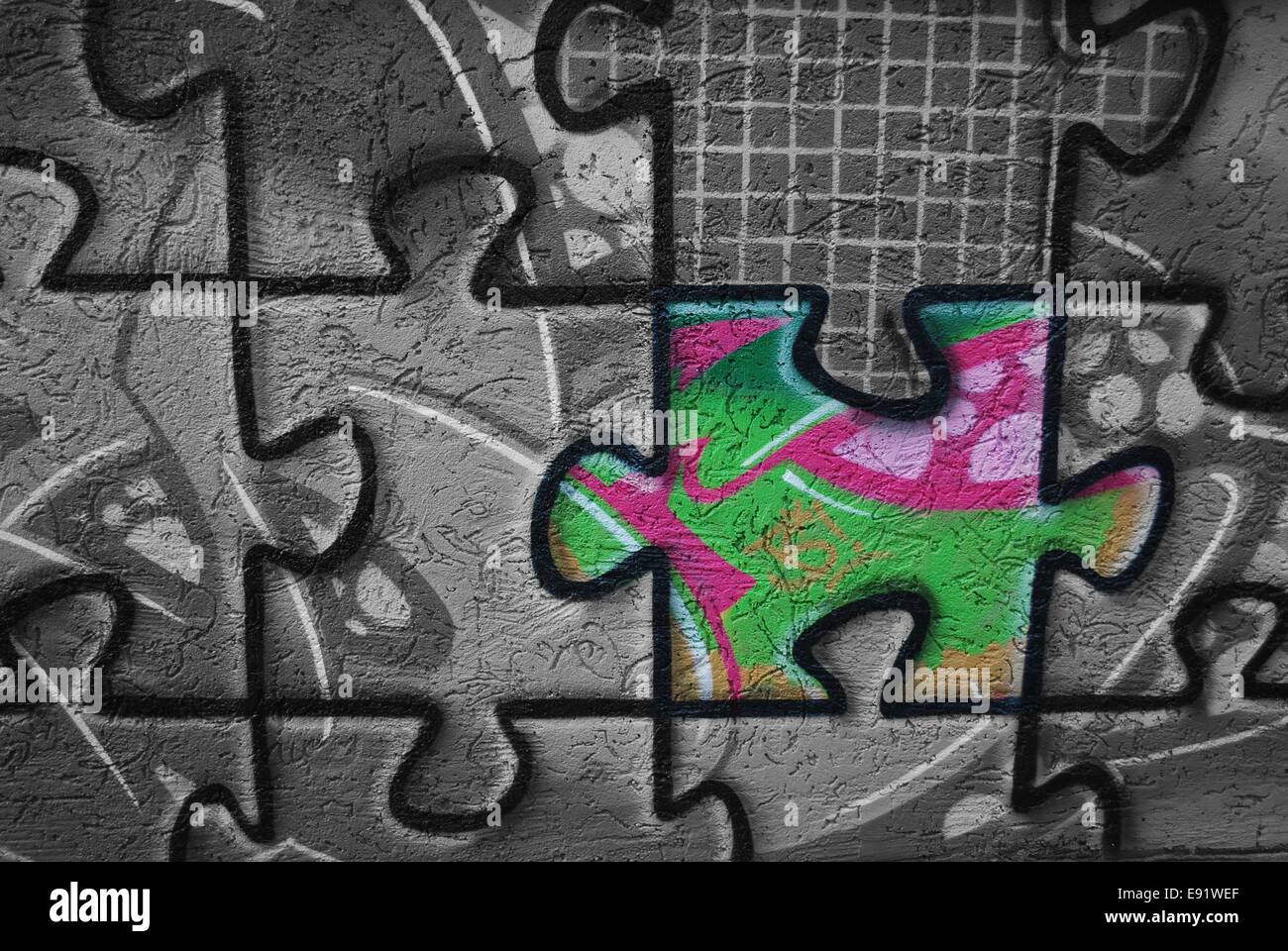 Jigsaw puzzle Stockfoto