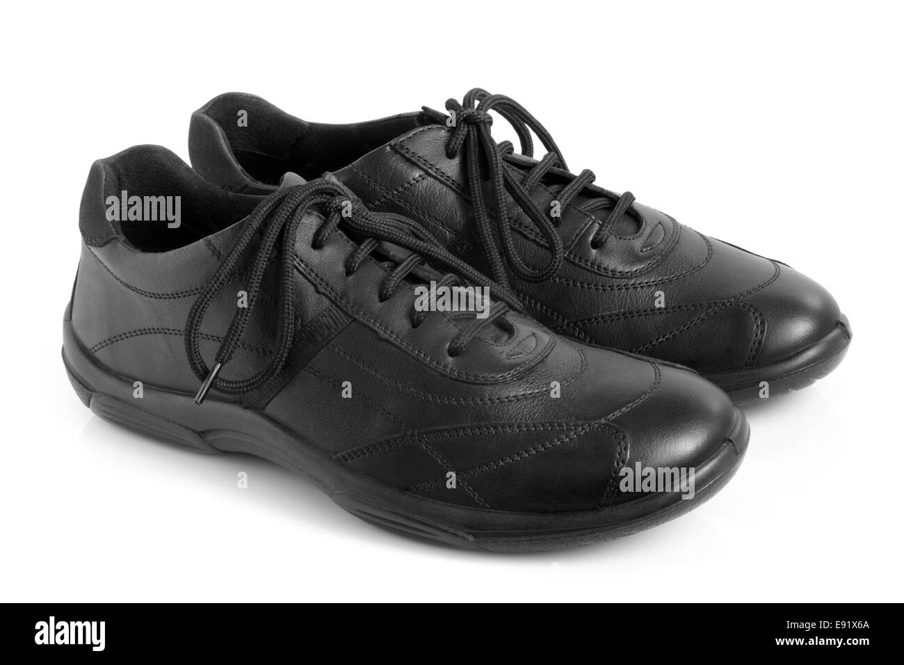 Schwarze Schuhe Stockfoto