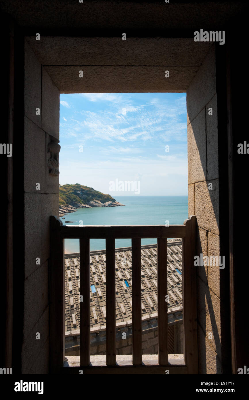 Qinbi Piraten-Haus-Tür-Ansicht Stockfoto