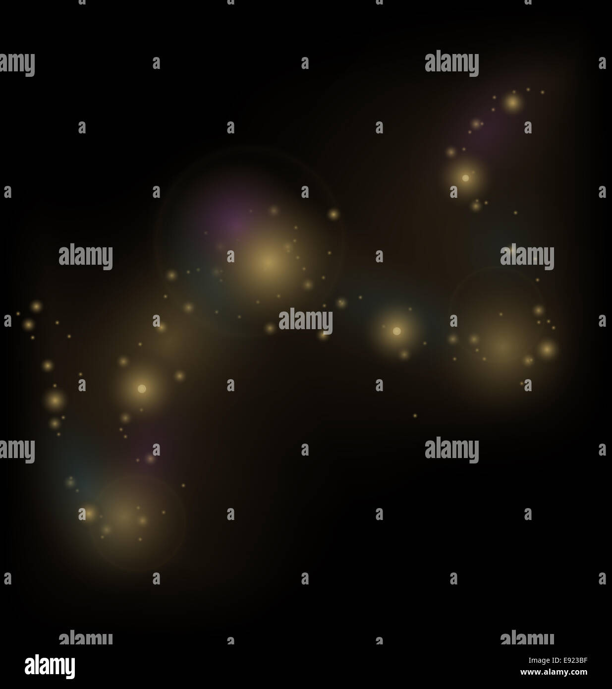 Zusammenfassung Hintergrund mit kosmischem Staub Stockfoto