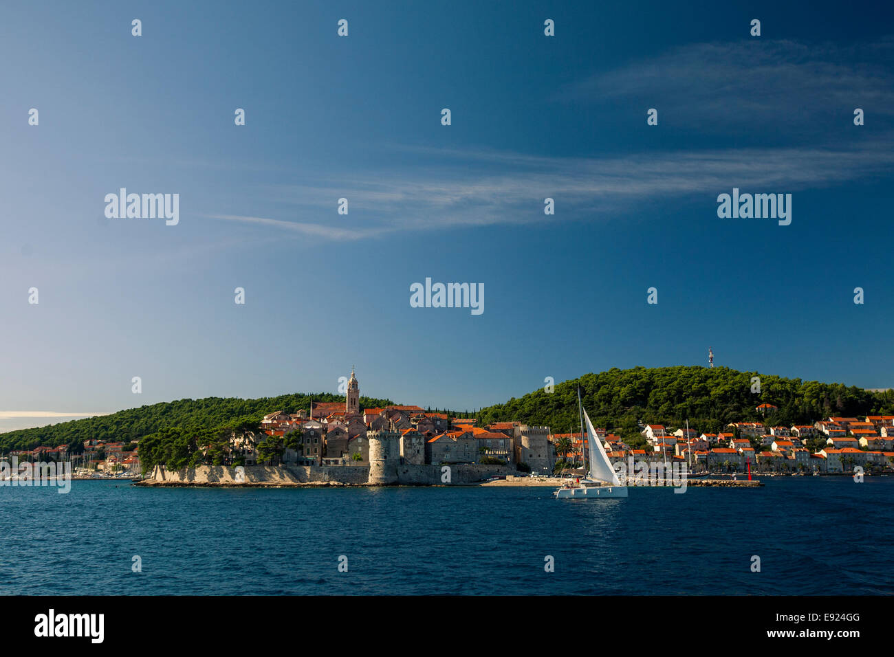 Stadt Korcula, Kroatien 2014 Stockfoto