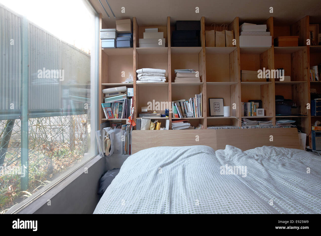 Schlafzimmer in einer japanischen moderne Wohnung Stockfoto