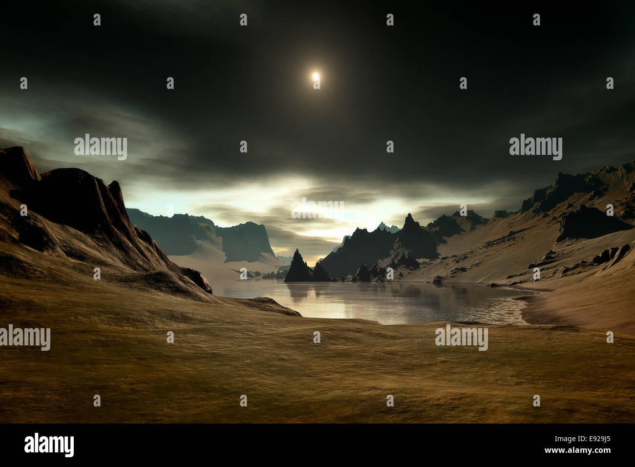 Phantasielandschaft Stockfoto