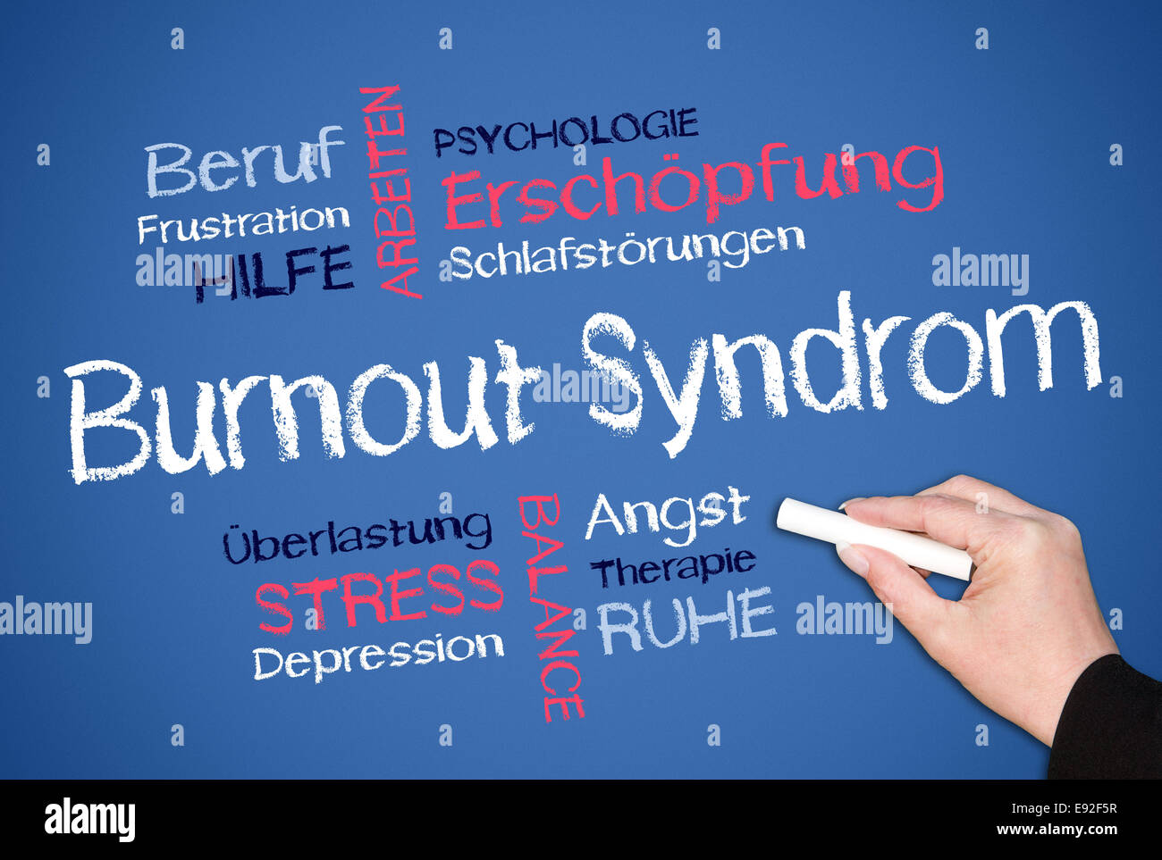 Burnout-Syndrom Stockfoto