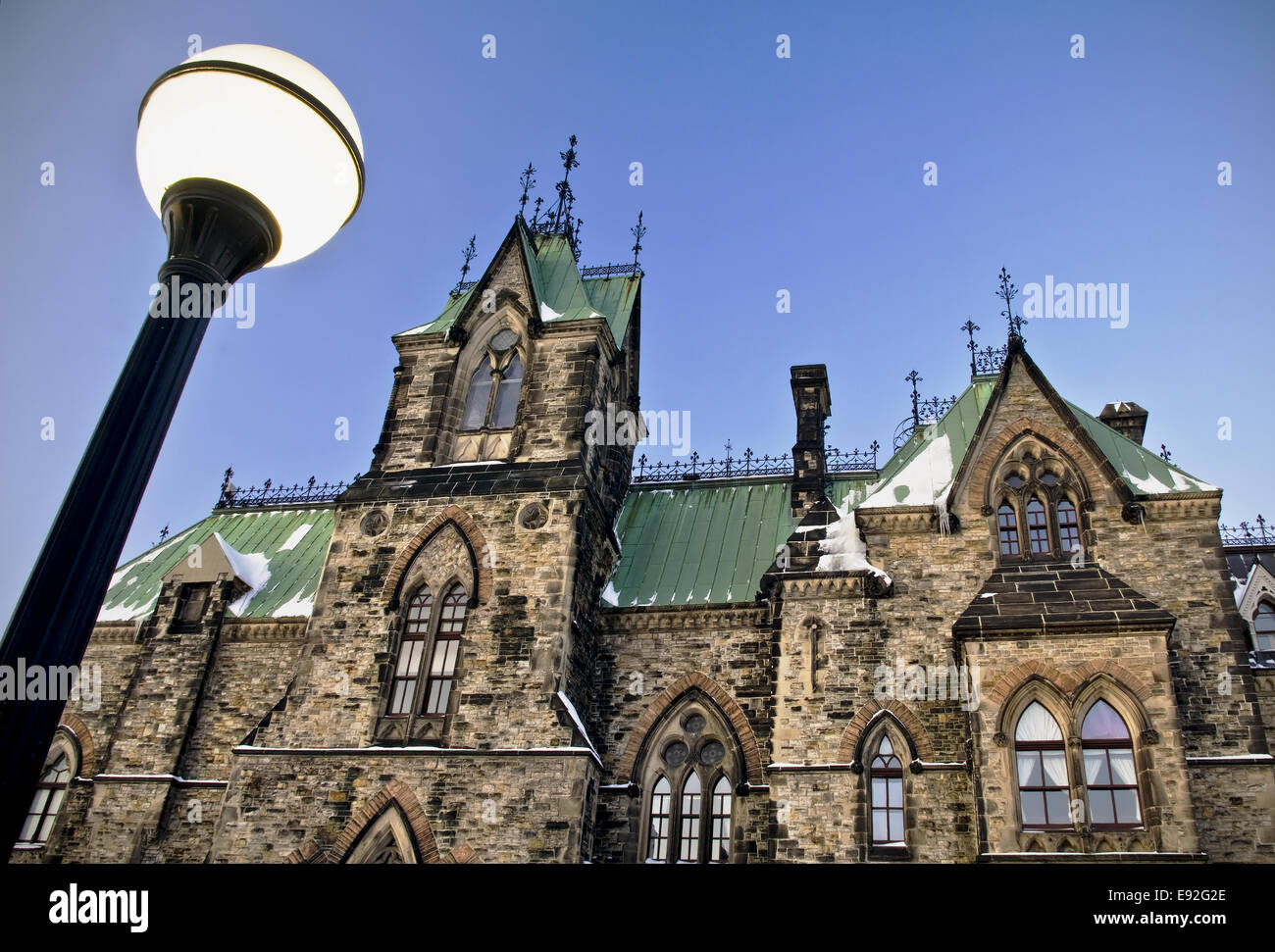 Ostansicht Block niedrig Stockfoto