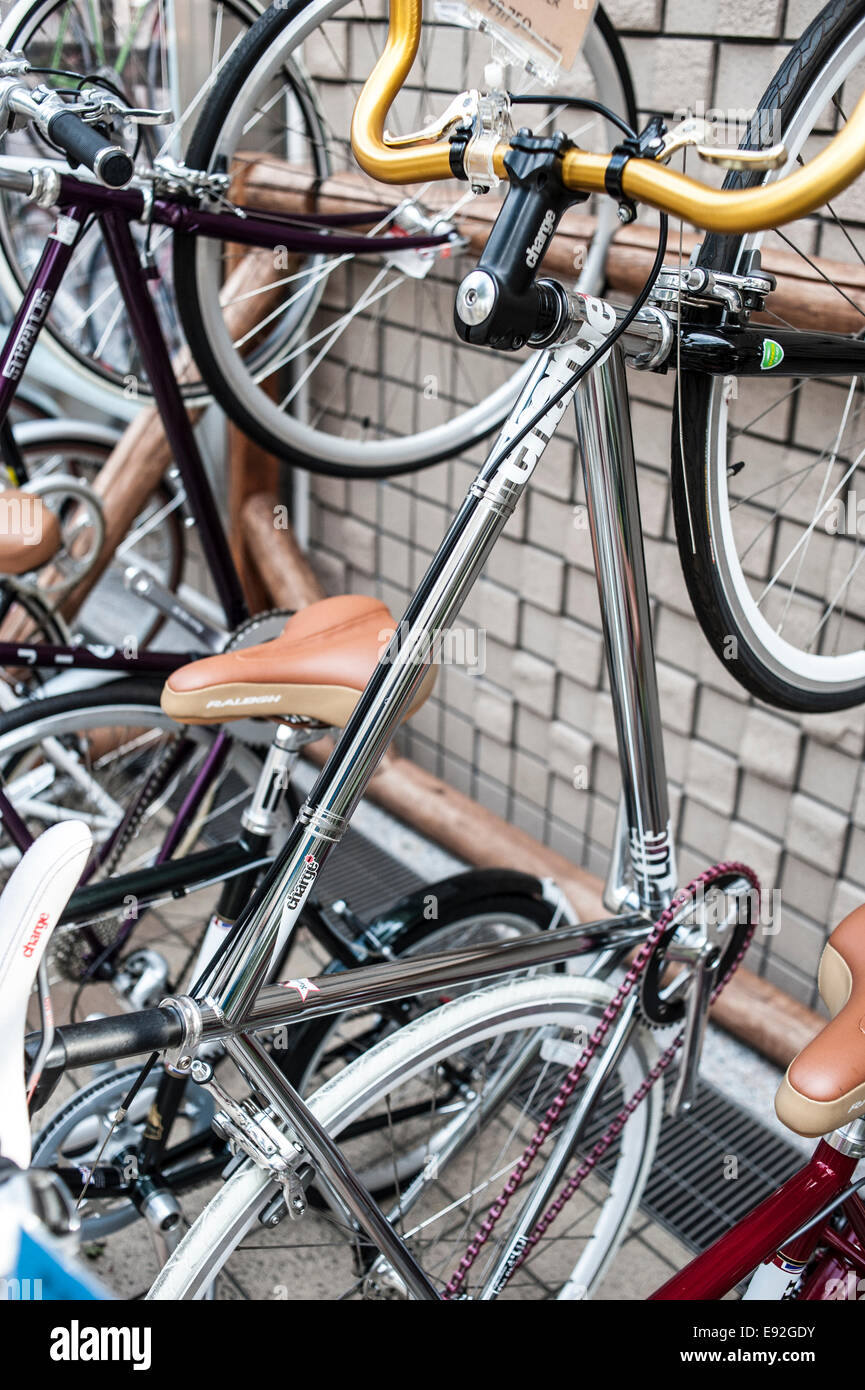 Japanische Fahrradträger. Stockfoto