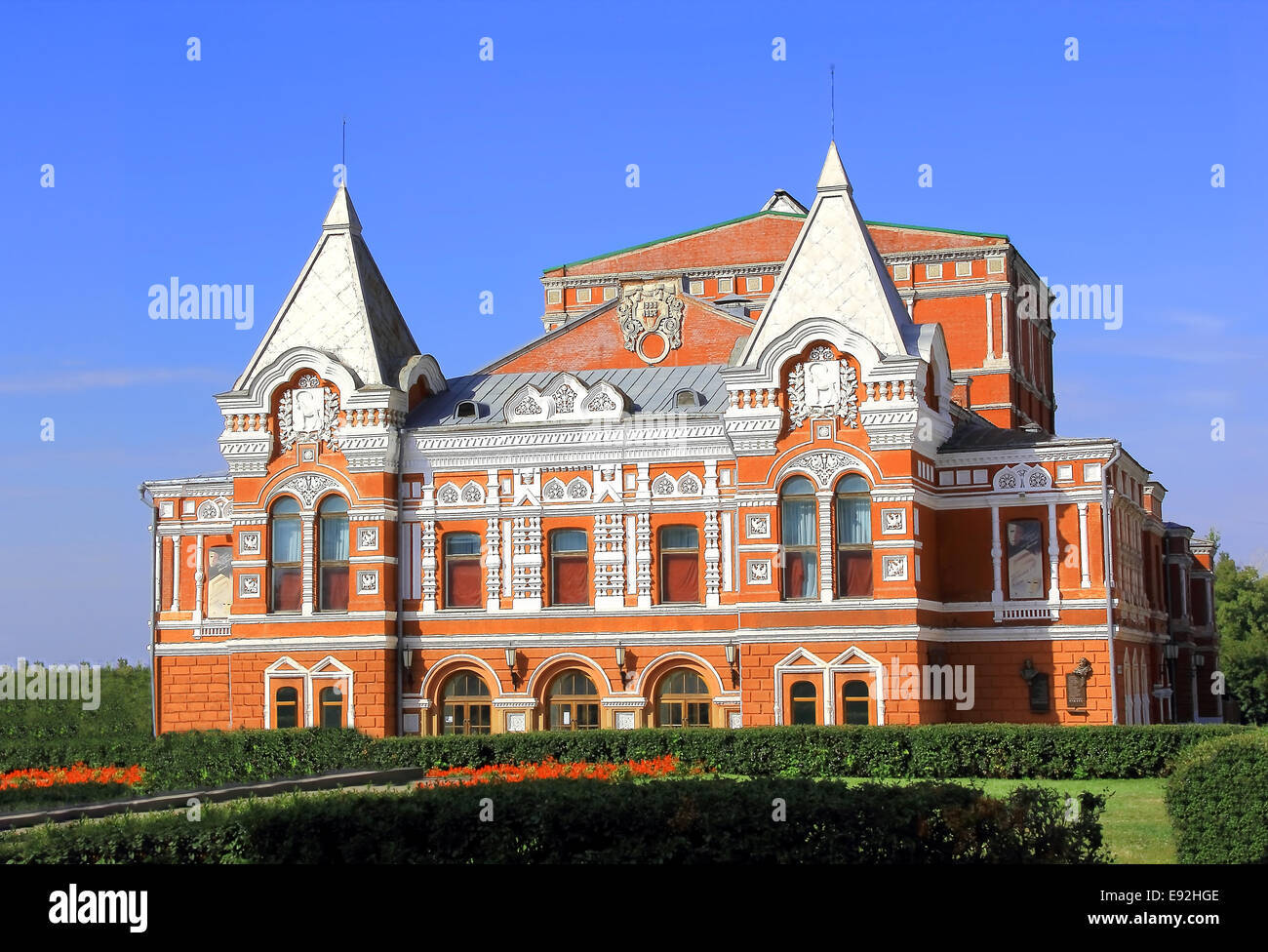 Landschaft mit historischen Theater und blauer Himmel Stockfoto