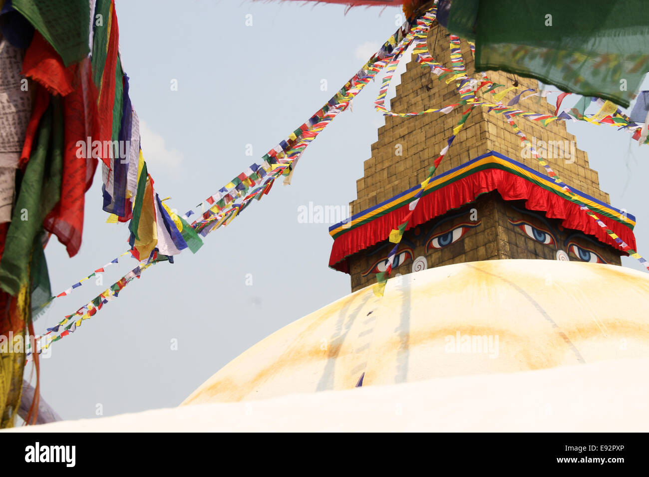 Bodhnath Stupa, Kathmandu, Nepal Stockfoto