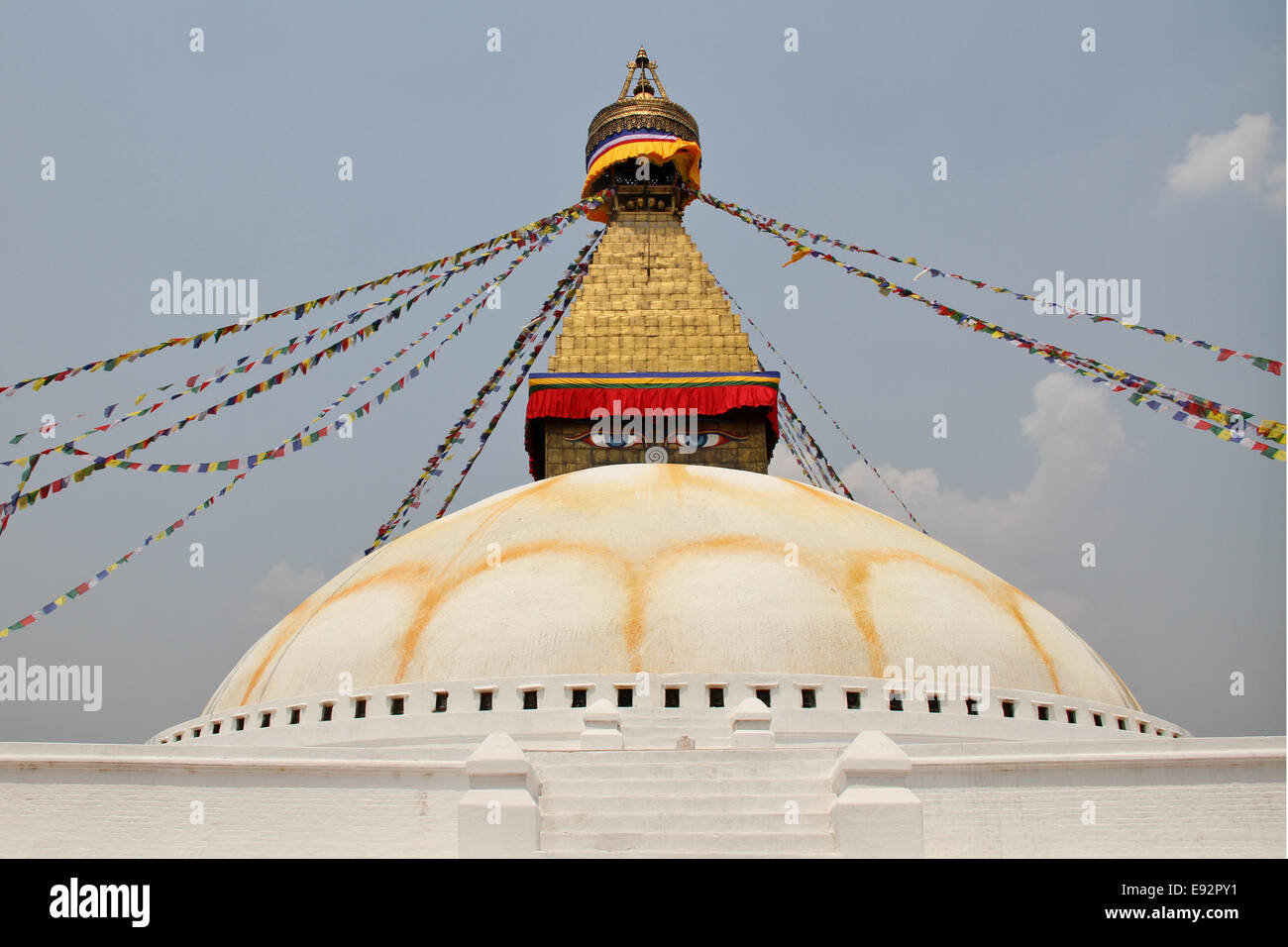Bodhnath Stupa, Kathmandu-Tal, Nepal Stockfoto
